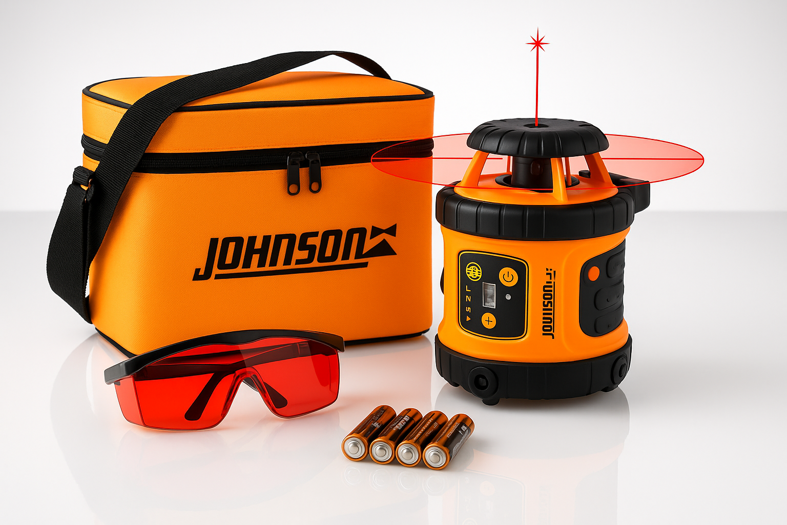 Johnson Level & Tool 40-6515 red self-leveling rotary laser.