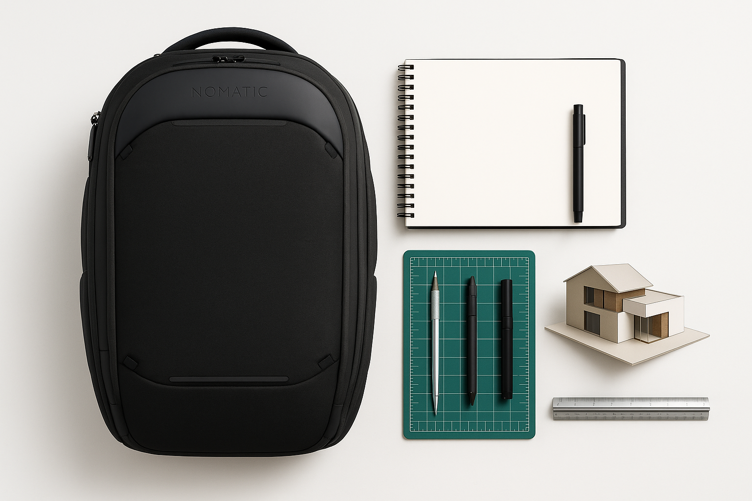 Nomatic Navigator 32L backpack with expandable storage and weather-resistant compartments.