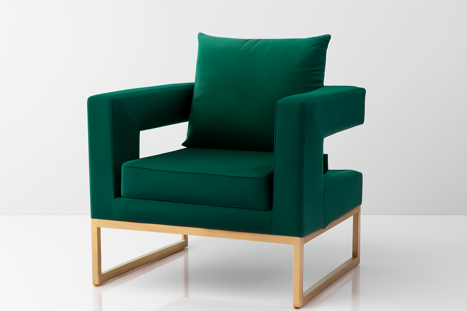 Roundhill Lenola accent chair with art deco influence.