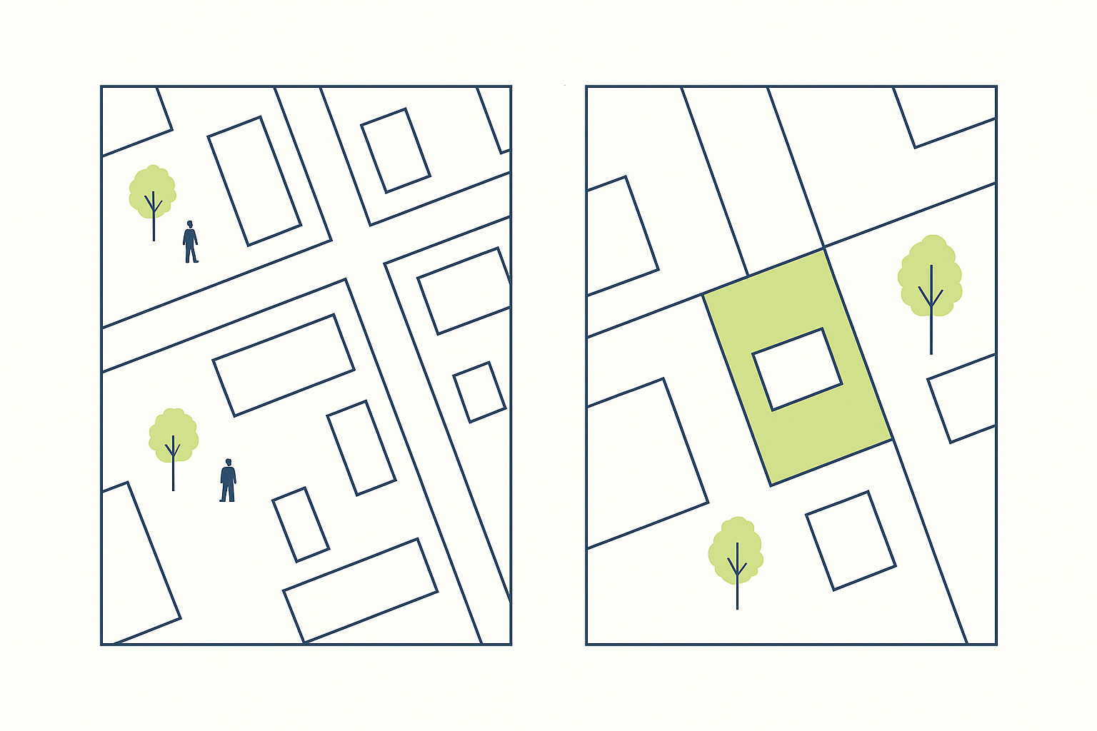 An architectural site plan and block plan showing property context and plot details