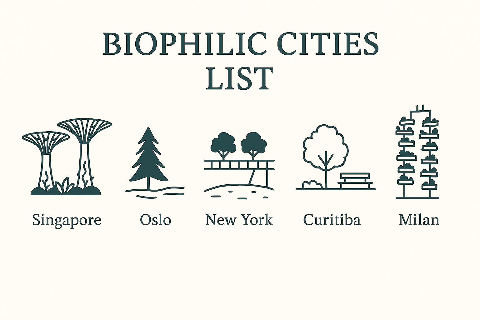 Biophilic cities with sustainable urban design examples.