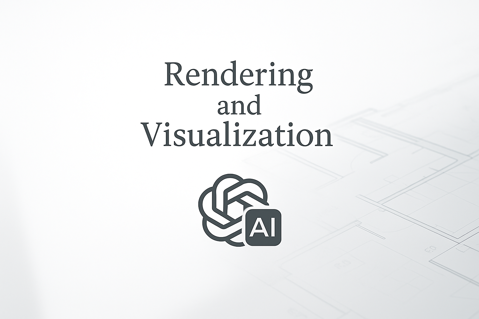 ChatGPT applied in architectural rendering and visualization.