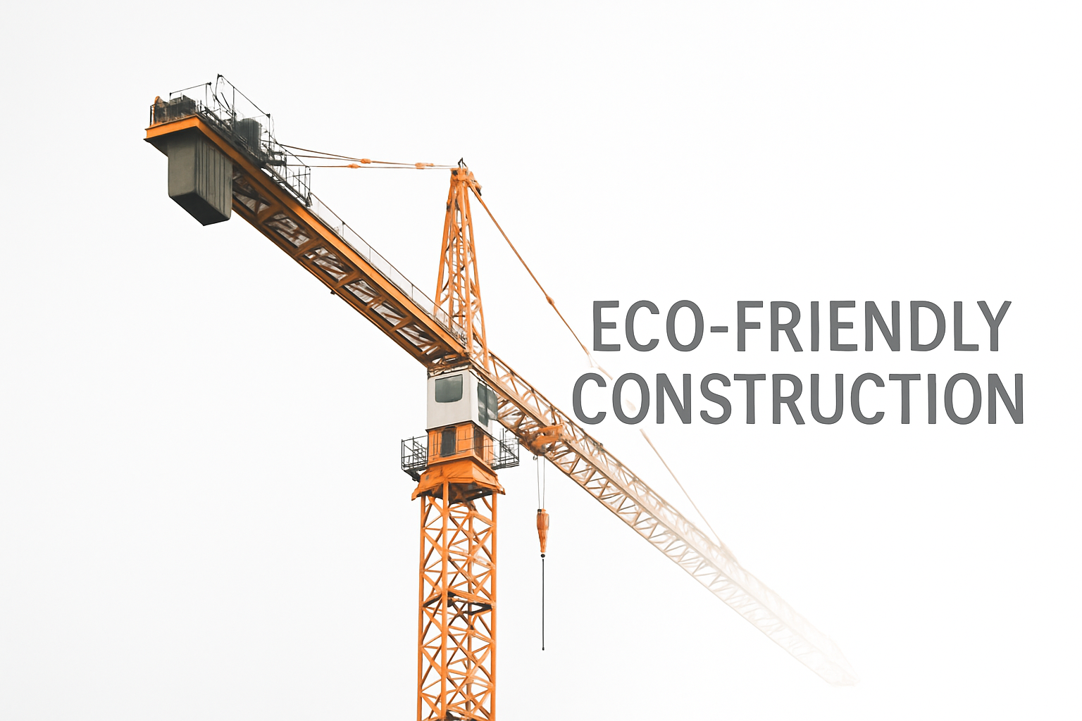 Illustrating eco-friendly construction methods.