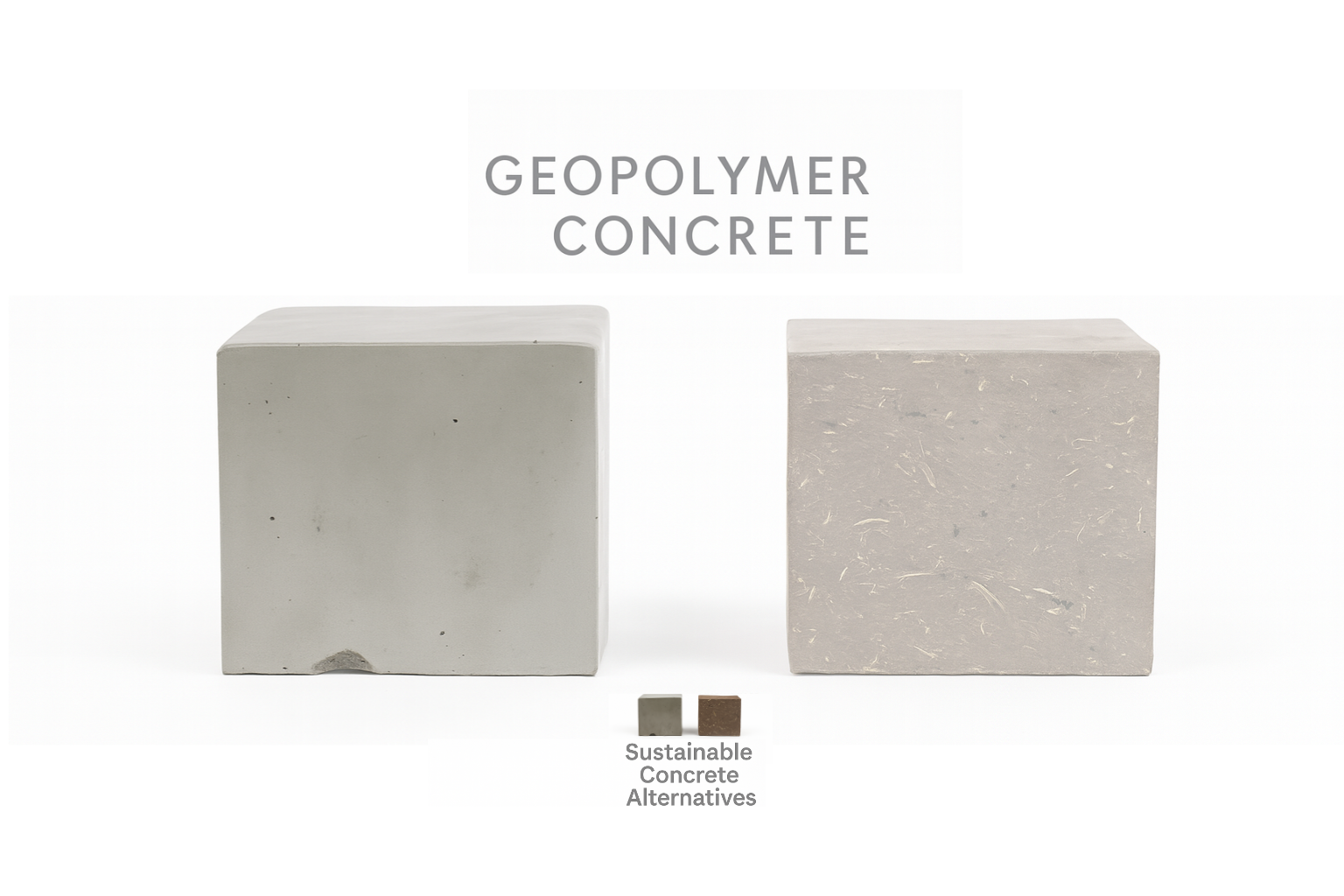 Close-up of geopolymer concrete in modern construction.