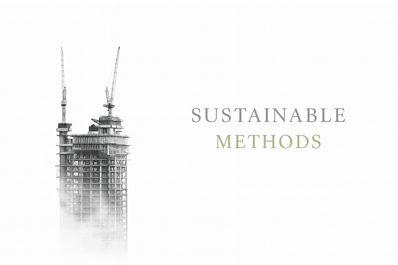 Overview of new sustainable construction methods.