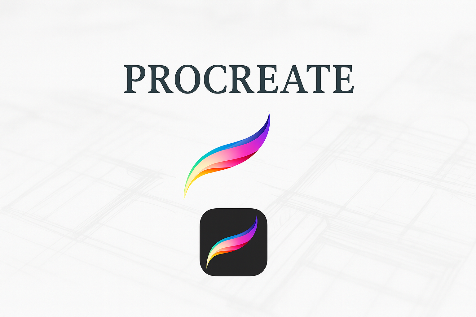 Procreate as a digital tool helping architects create sketches, renderings, and design presentations.