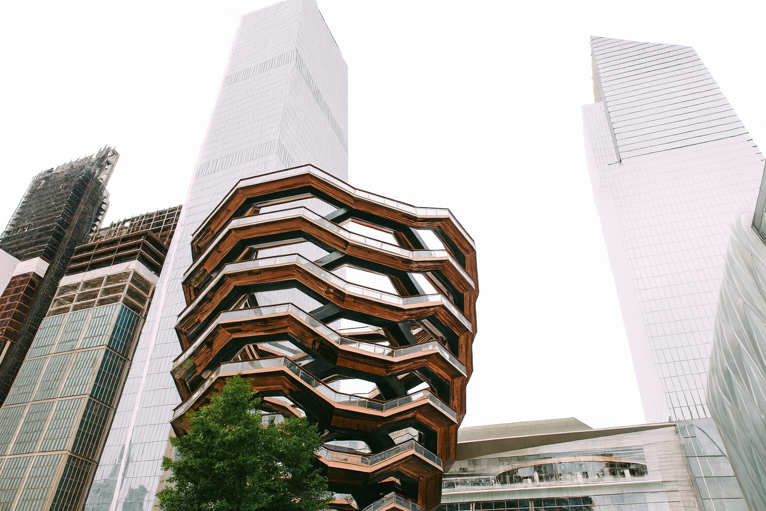 The Vessel at Hudson Yards in New York City from a new angle.