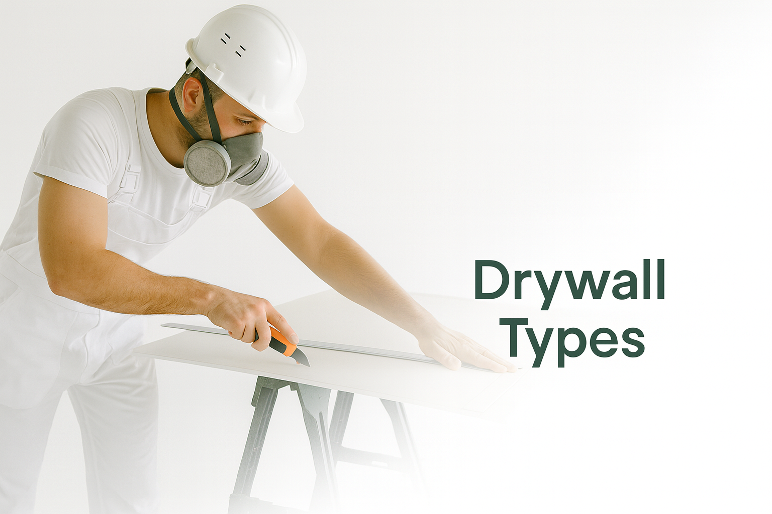 Guide to drywall types and sizes for construction projects.
