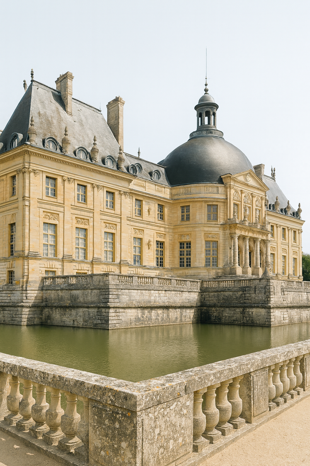 Château de Vaux-le-Vicomte seen from a new angle.
