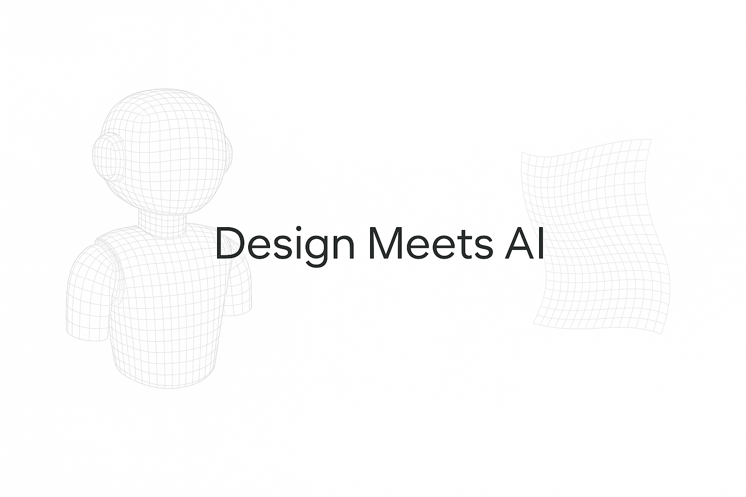 Infographic explaining how AI tools assist in designing modern furniture with smart form, function, and material choices.