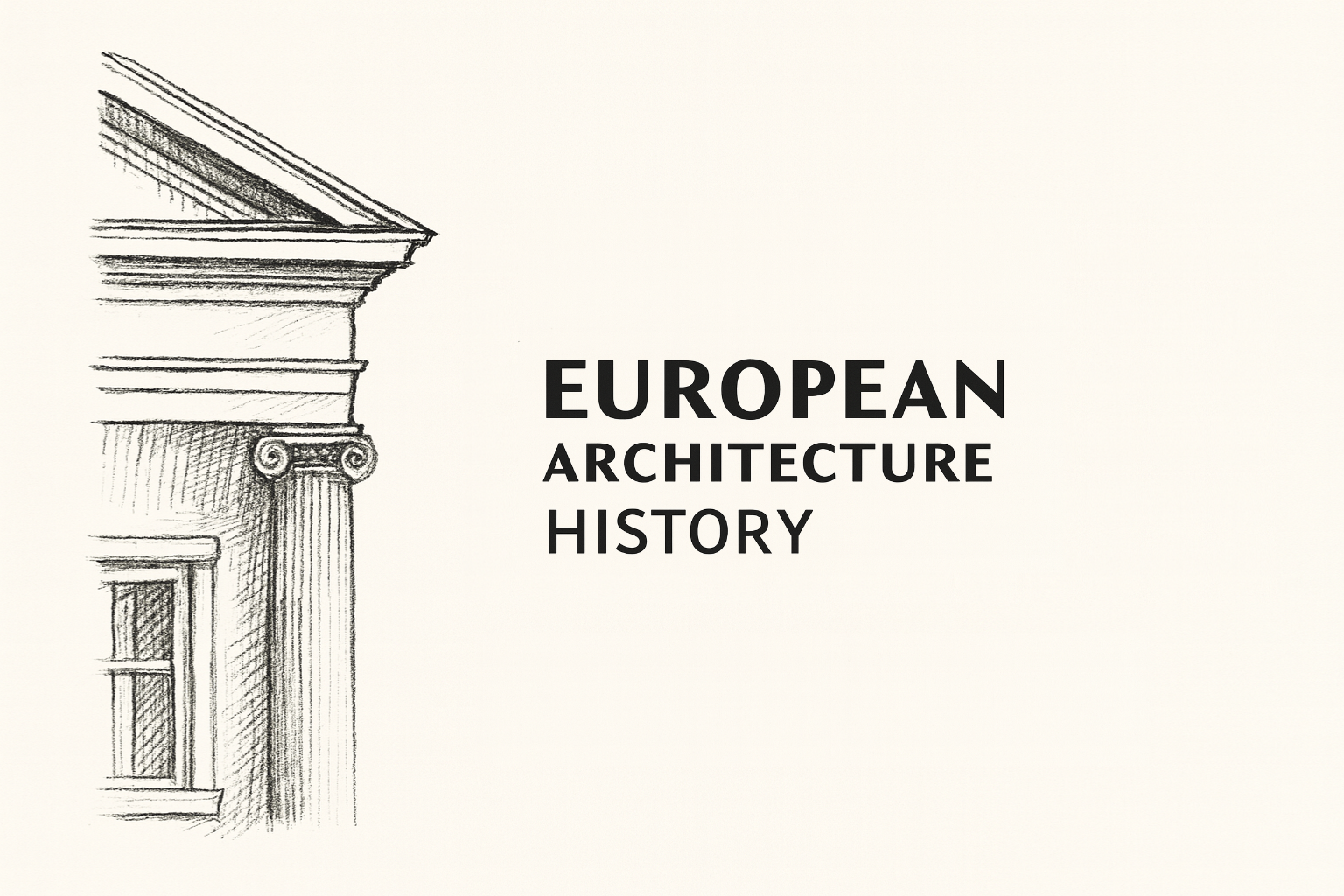 European architecture with modern and classical design balance.