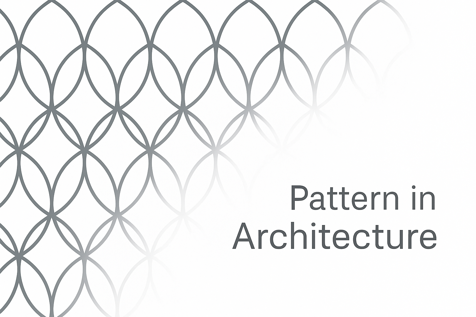 Architectural design showcasing simple repeating patterns for visual rhythm and balance.