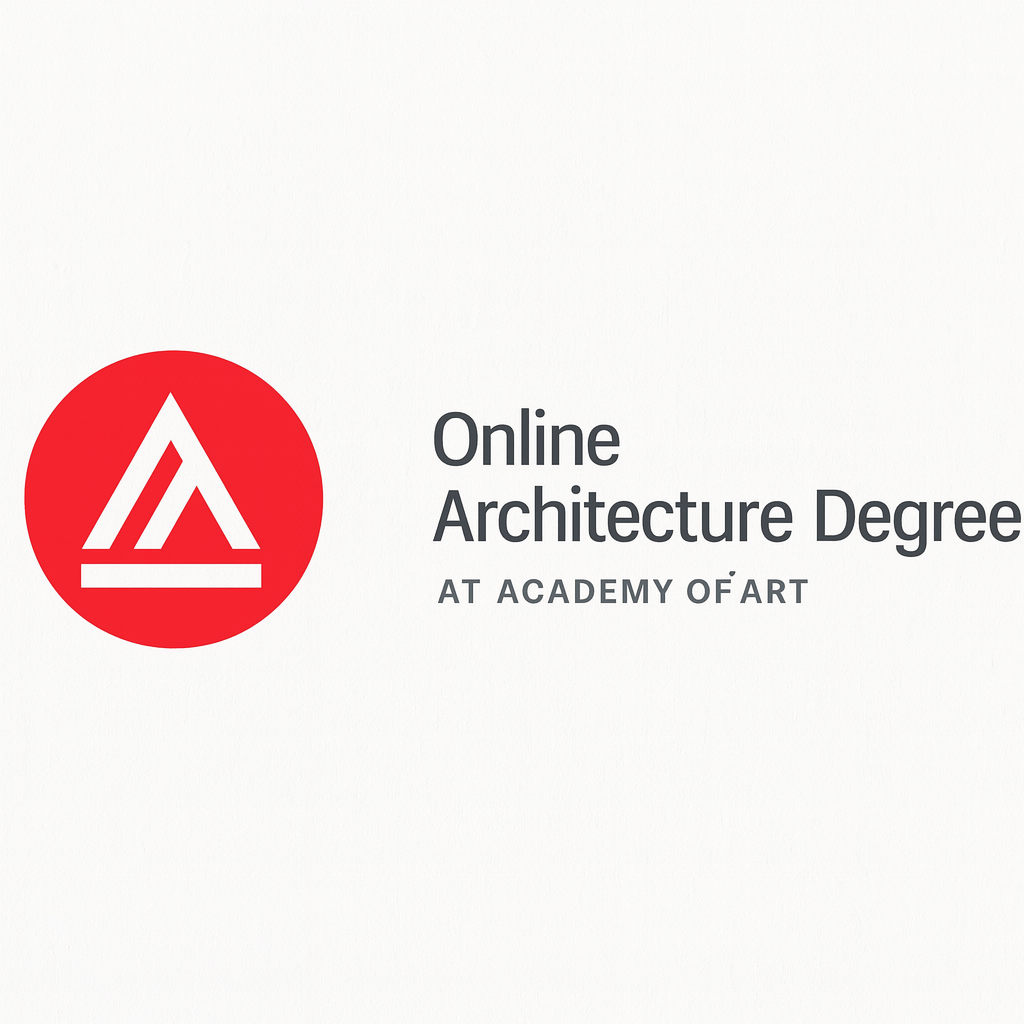 Online architecture education setup showing design software and digital studio learning.