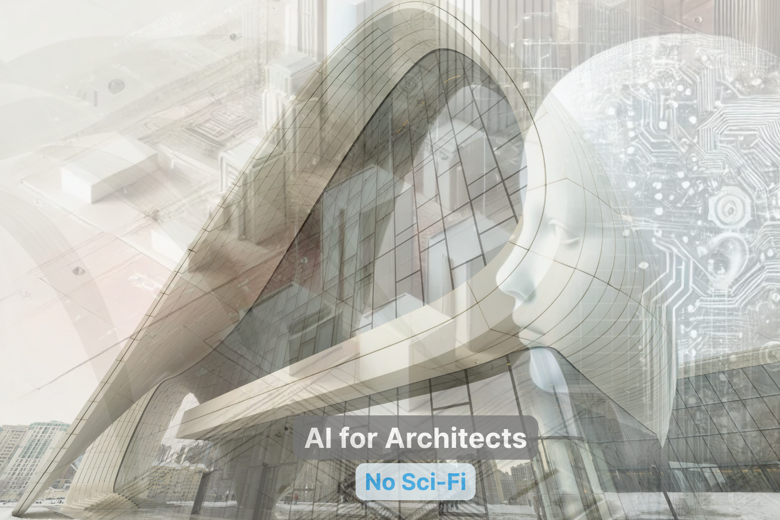Infographic showing integration of AI tools in architectural design and planning.