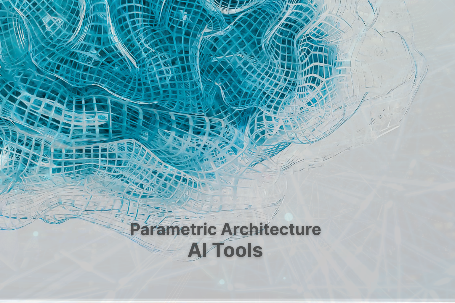 AI tools used in parametric architecture for design and analysis.