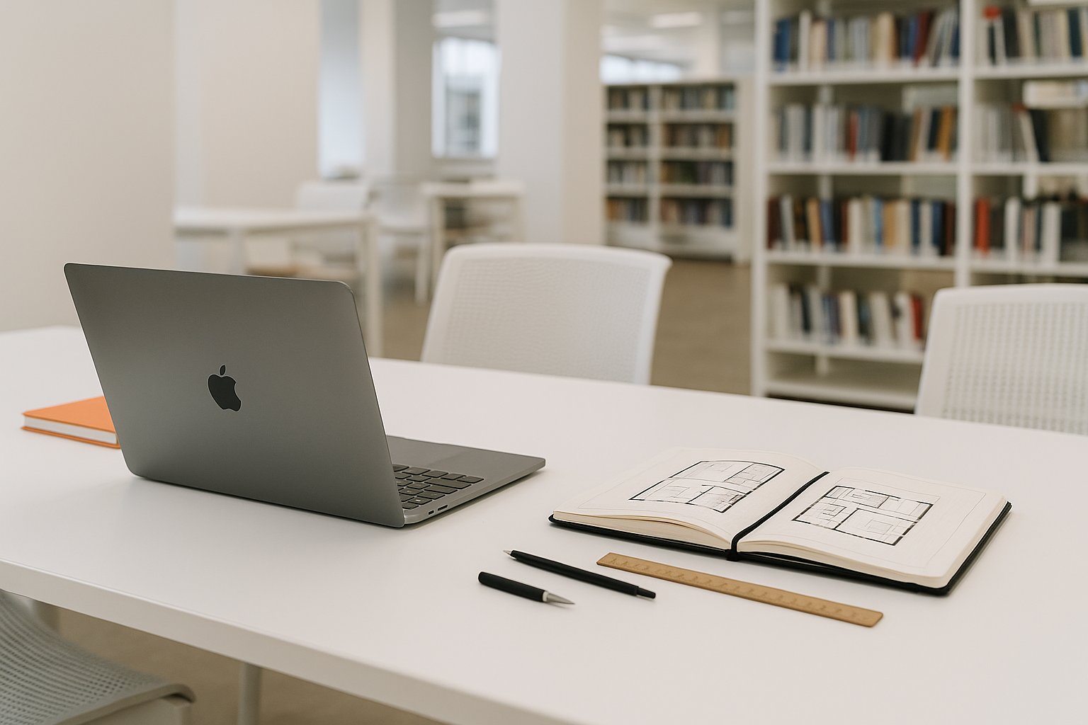 Infographic showing the best laptops for architecture students with performance and software tips.
