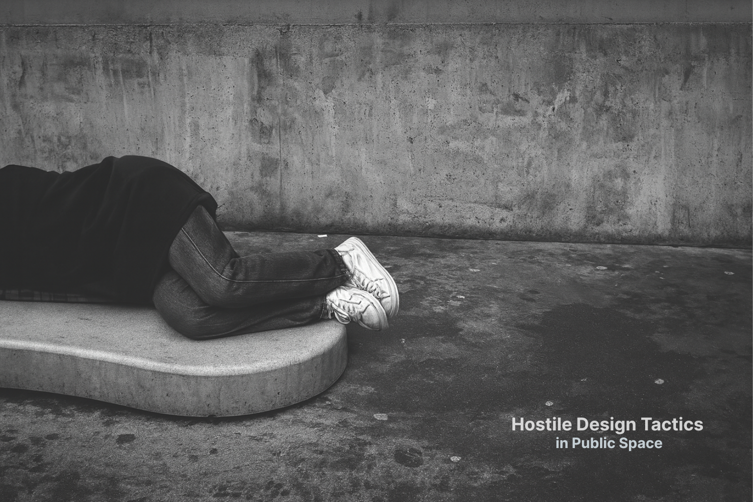 A clear field guide to hostile architecture for architects and students, explaining how design decisions affect behavior, access, and the use of public space.