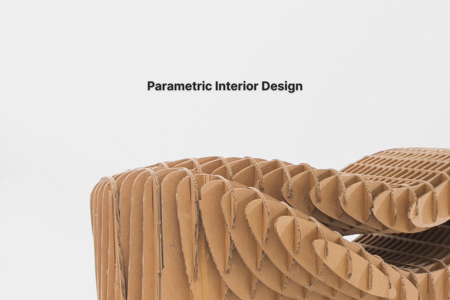 Parametric interior design featuring organic forms and adaptive layouts.