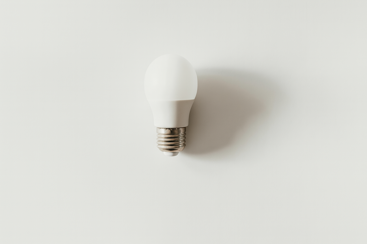 LED light bulb with a sleek modern design.
