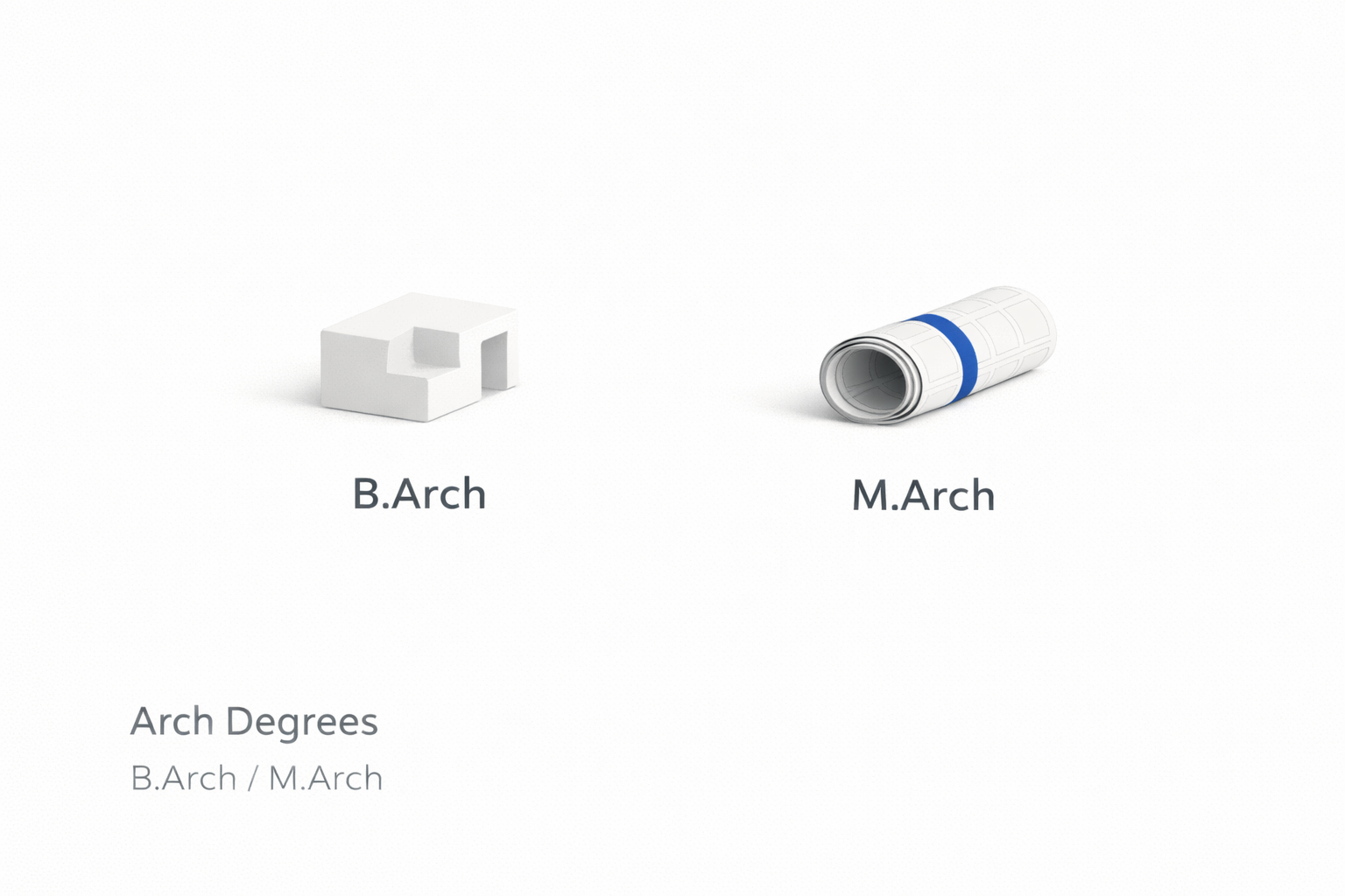 Architecture degrees comparison showing B.Arch and M.Arch.
