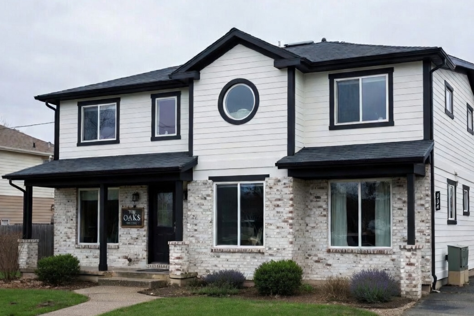 Two-story detached house showing a modern residential building type.