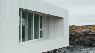Creative tiny house on Fogo Island, Newfoundland, Canada.
