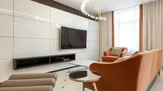 Small space with functional layout and balanced design by a professional architect.