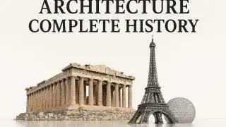 Showing Parthenon, Eiffel Tower, and geodesic dome.