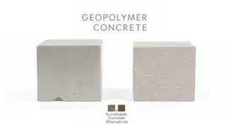 Close-up of geopolymer concrete in modern construction.