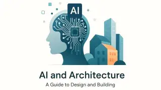 Educational infographic about the relationship between artificial intelligence and architectural design.