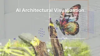 Infographic showing how AI tools improve rendering speed and realism in architectural visualization.