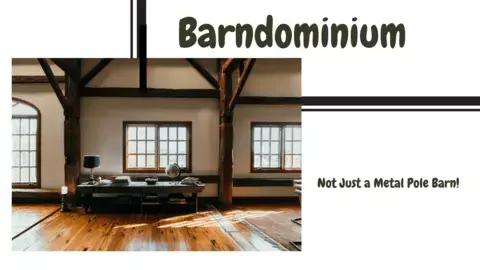 Barndominium open space image example