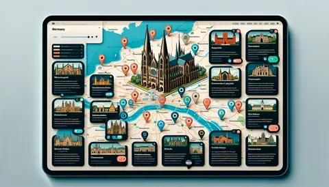 Explore Germany with Gothic icons, offering visual insights into its rich architectural heritage.