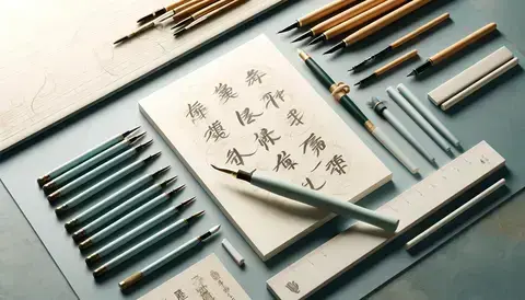 Calligraphy pencils.