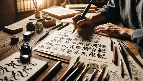 Calligraphy Tips: Practice basic strokes