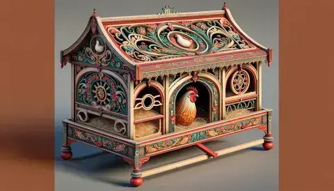 The Decorative Delight' chicken nest box.