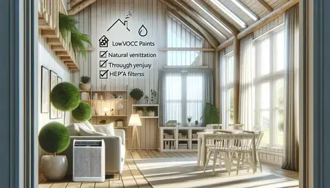 An eco-friendly house interior design to maek sure of the flow of fresh. air 