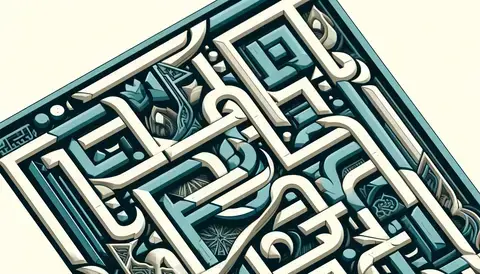 Kufic calligraphy script