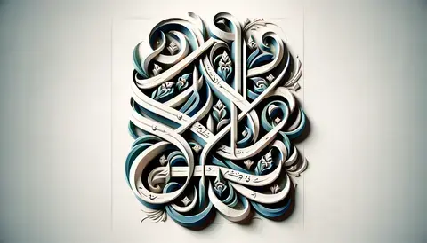 Thuluth calligraphy script.