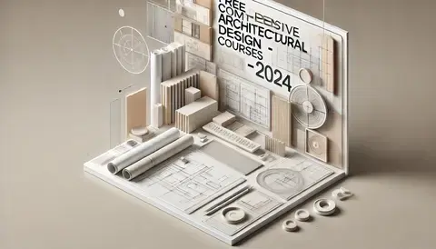 Free Comprehensive Architectural Design Courses - 2024 with light tones and minimalist design.